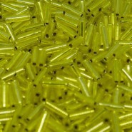 Miyuki Bugles 6mm Stiftperlen - Silverlined yellow BGL2-6